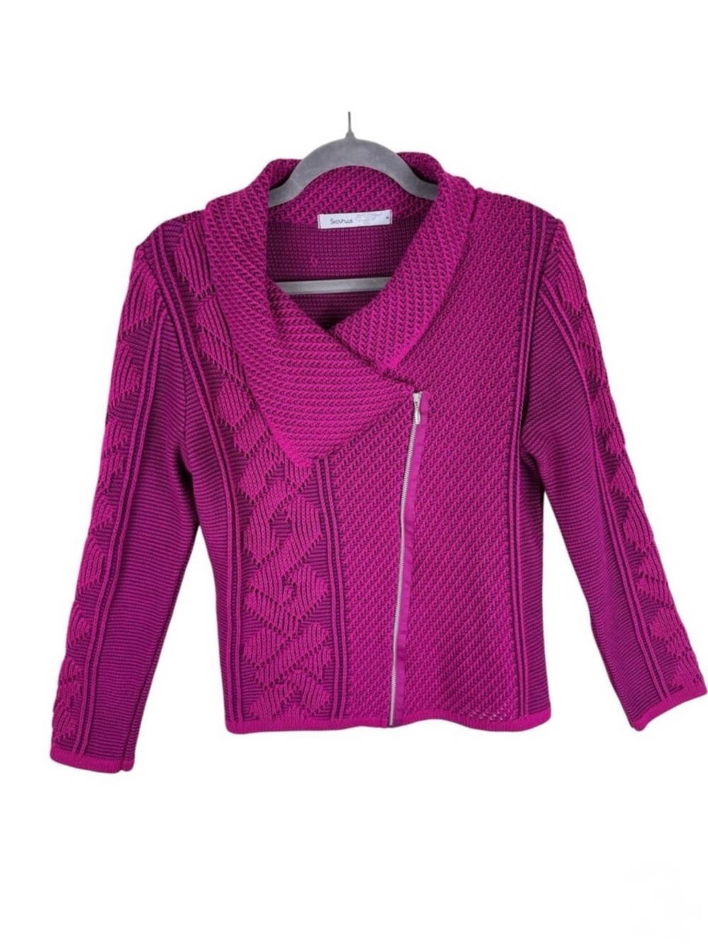 Skovhuus Pink‎ Zip Up Cardigan Sweater Small